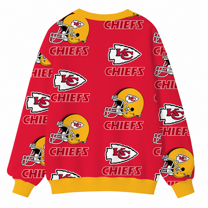 [SPECIAL OFFER] NEW CUSTOMIZED NFL01 KCC KANSAS CITY CHIEFS CARDIGAN
