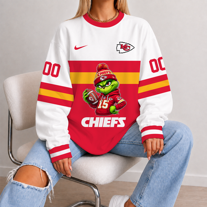 [SPECIAL OFFER] NEW CUSTOMIZED NFL01 KCC KANSAS CITY CHIEFS UNISEX SWEATSHIRT