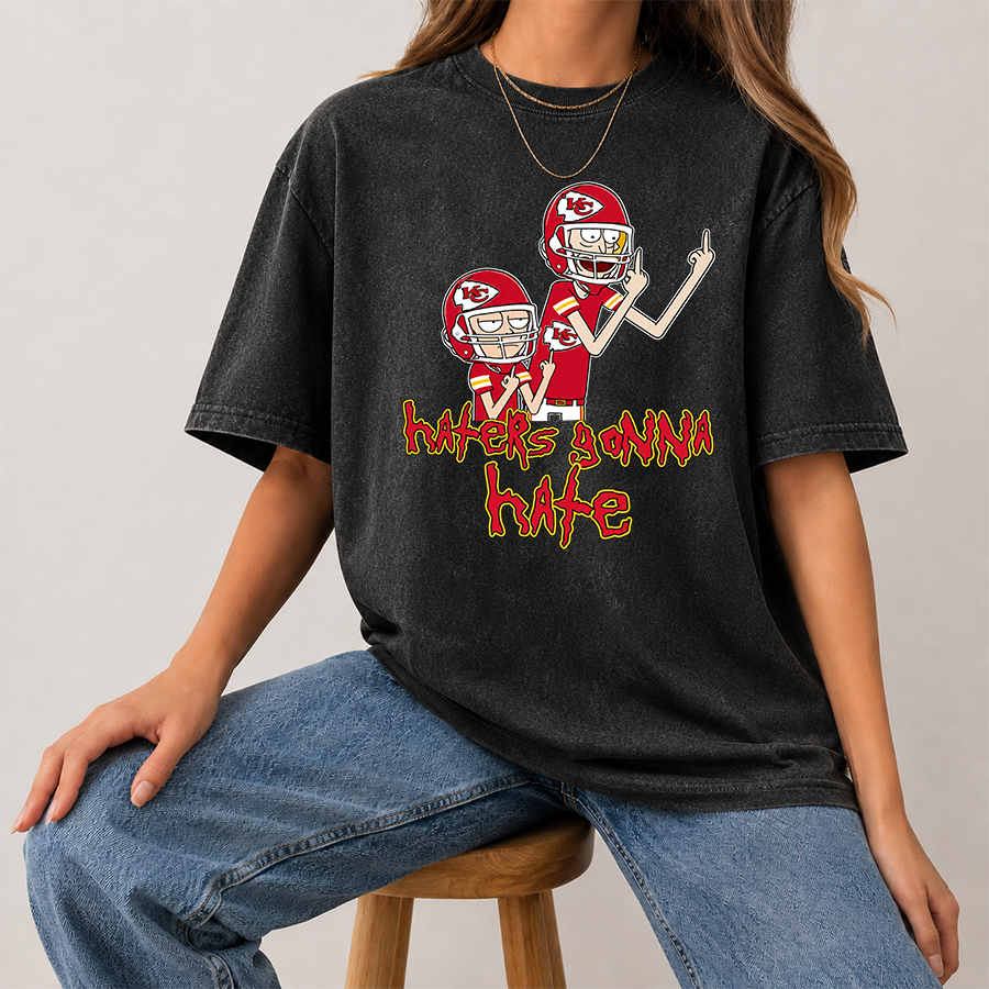 [SPECIAL OFFER] NEW CUSTOMIZED NFL01 KCC KANSAS CITY CHIEFS FUNNY WASHED TEE