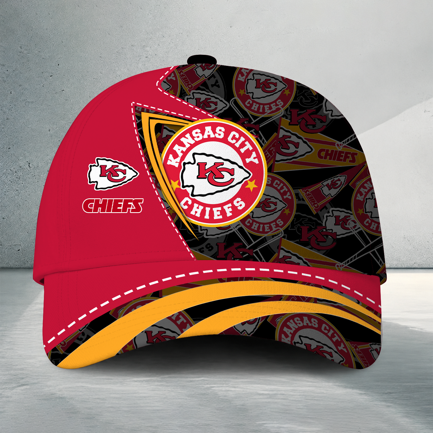 [SPECIAL OFFER] NEW CUSTOMIZED NFL01 KCC KANSAS CITY CHIEFS CLASSIC CAP