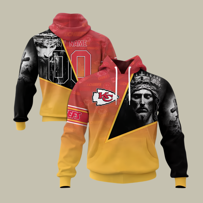 [SPECIAL OFFER] NEW CUSTOMIZED NFL01 KCC KANSAS CITY CHIEFS GOD'S BLESSING T-SHIRT, HOODIE & ZIP HOODIE