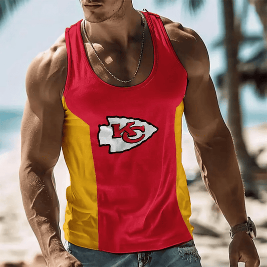[SPECIAL OFFER] NEW CUSTOMIZED NFL01 KCC KANSAS CITY CHIEFS UNISEX TANK TOP