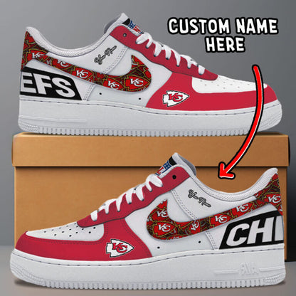 [SPECIAL OFFER] NEW CUSTOMIZED NFL01 KCC KANSAS CITY CHIEFS AF1 SNEAKERS