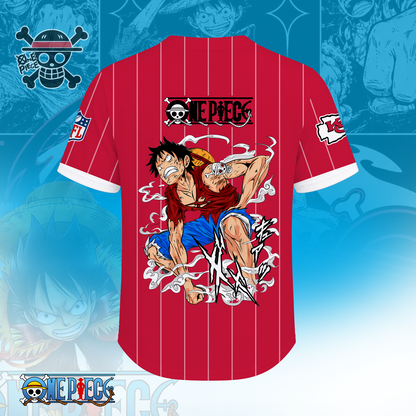 [SPECIAL OFFER] NEW CUSTOMIZED NFL01 KCC KANSAS CITY CHIEFS BASEBALL JERSEY