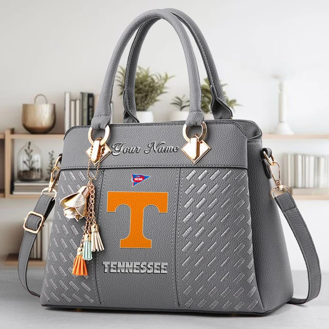 LIMITED EDITION - NEW CUSTOMIZED FBS NCAA01 TNV TN VOLUNTEERS ZIP HANDBAG MULTICOLOR