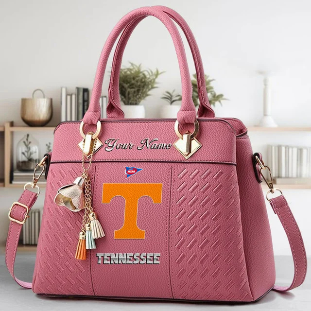 LIMITED EDITION - NEW CUSTOMIZED FBS NCAA01 TNV TN VOLUNTEERS ZIP HANDBAG MULTICOLOR