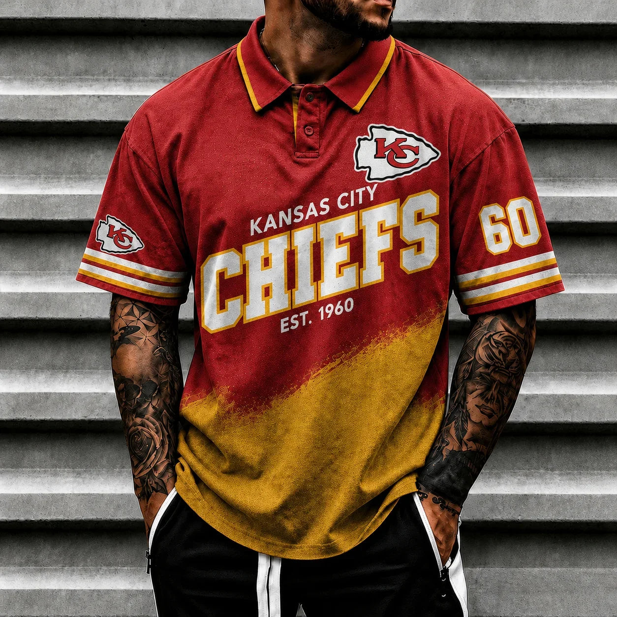 [SPECIAL OFFER] NEW CUSTOMIZED NFL01 KCC KANSAS CITY CHIEFS POLO SHIRT