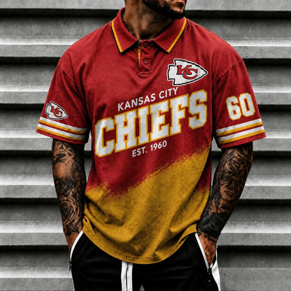 [SPECIAL OFFER] NEW CUSTOMIZED NFL01 KCC KANSAS CITY CHIEFS POLO SHIRT