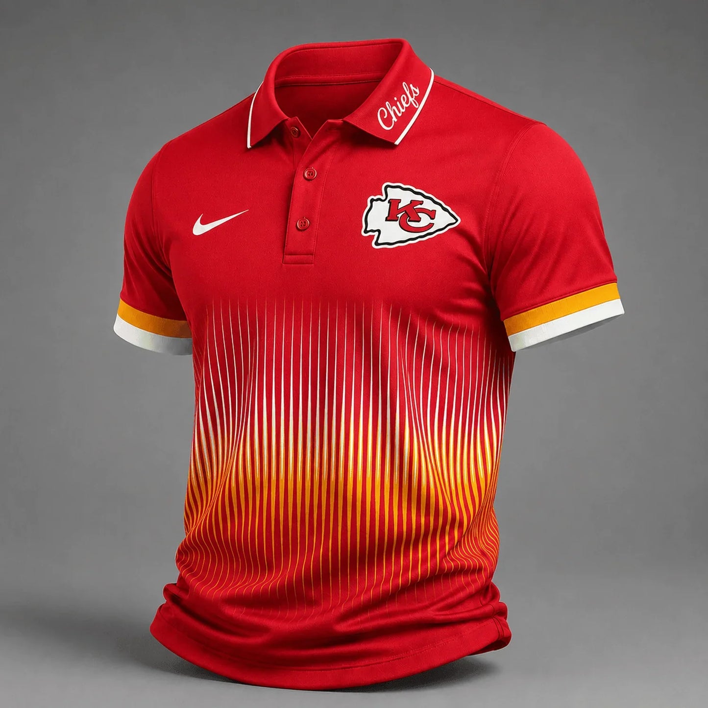 [SPECIAL OFFER] NEW CUSTOMIZED NFL01 KCC KANSAS CITY CHIEFS POLO SHIRT
