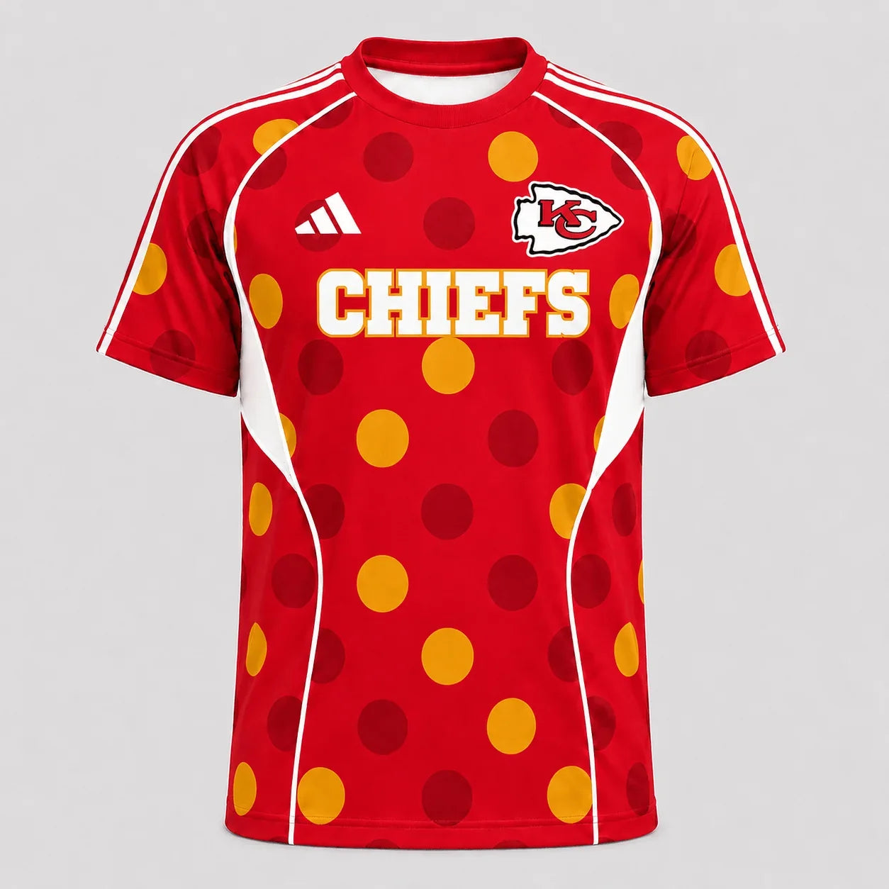 [SPECIAL OFFER] NEW CUSTOMIZED NFL01 KCC KANSAS CITY CHIEFS RAGLAN TEE