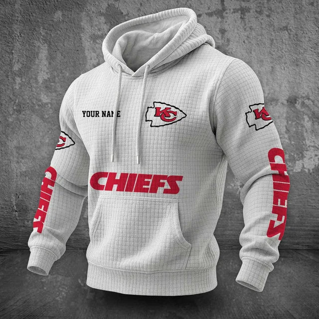 [SPECIAL OFFER] NEW CUSTOMIZED NFL01 KCC KANSAS CITY CHIEFS UNISEX HOODED SWEATSHIRT