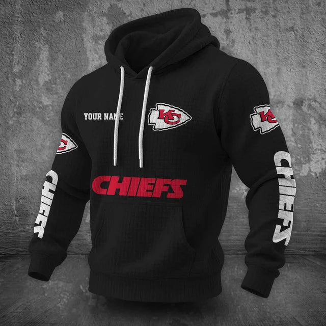 [SPECIAL OFFER] NEW CUSTOMIZED NFL01 KCC KANSAS CITY CHIEFS UNISEX HOODED SWEATSHIRT