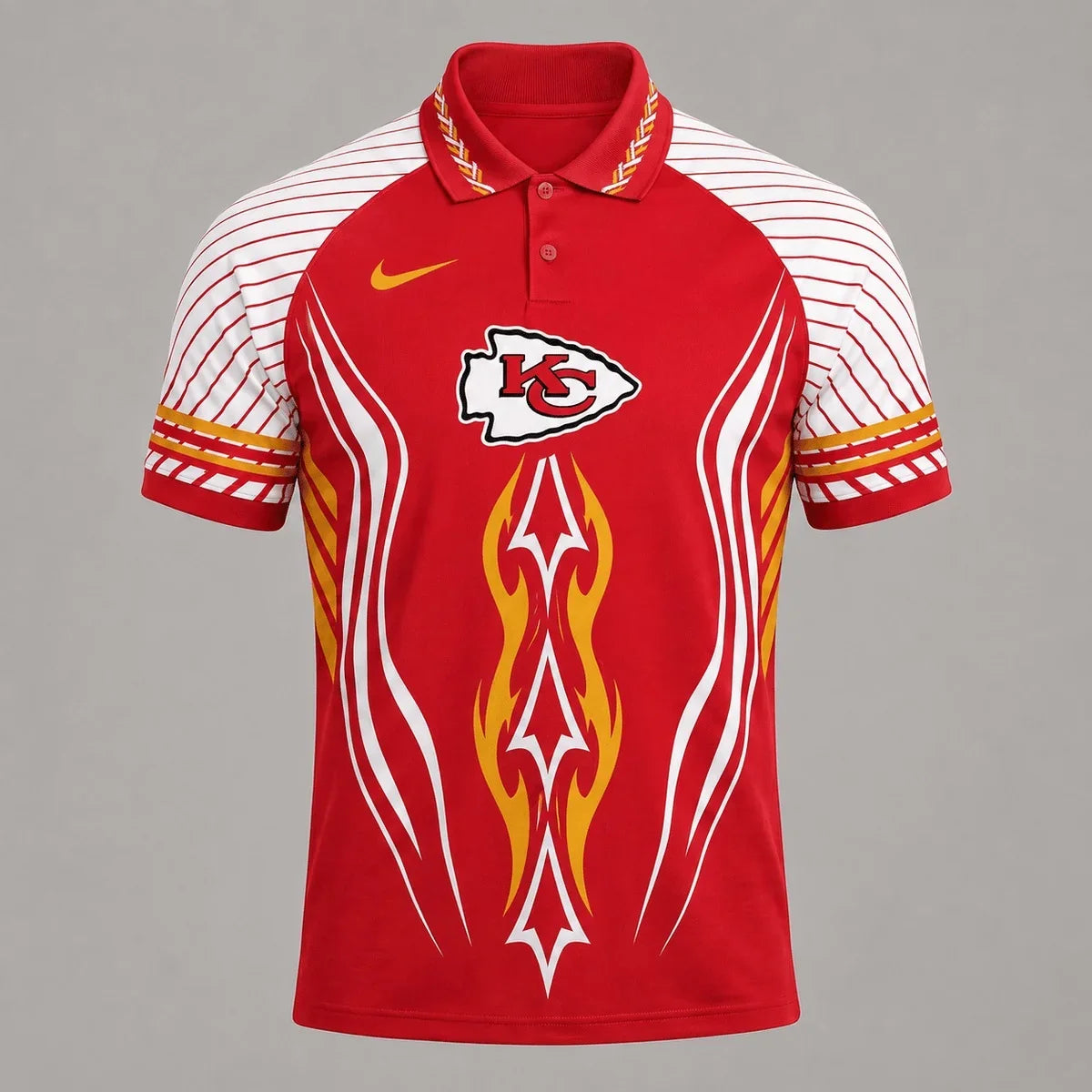 [SPECIAL OFFER] NEW CUSTOMIZED NFL01 KCC KANSAS CITY CHIEFS POLO SHIRT