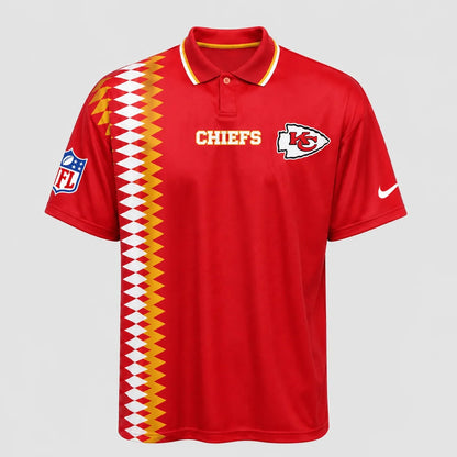 [SPECIAL OFFER] NEW CUSTOMIZED NFL01 KCC KANSAS CITY CHIEFS POLO SHIRT