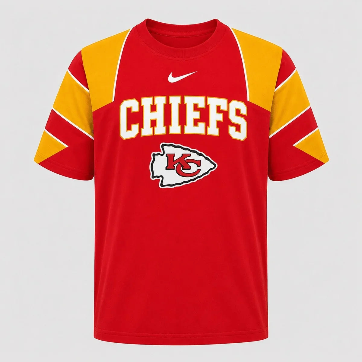 [SPECIAL OFFER] NEW CUSTOMIZED NFL01 KCC KANSAS CITY CHIEFS RAGLAN TEE