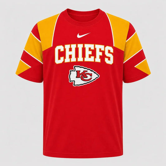 [SPECIAL OFFER] NEW CUSTOMIZED NFL01 KCC KANSAS CITY CHIEFS RAGLAN TEE
