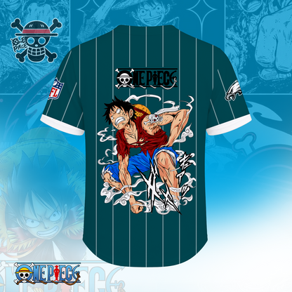 [SPECIAL OFFER] NEW CUSTOMIZED NFL02 PPE PHILADELPHIA EAGLES BASEBALL JERSEY