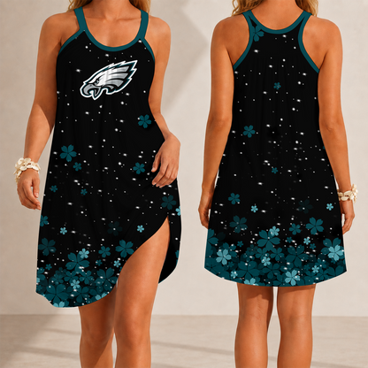 [SPECIAL OFFER] NEW CUSTOMIZED NFL02 PPE PHILADELPHIA EAGLES CAMISOLE DRESS