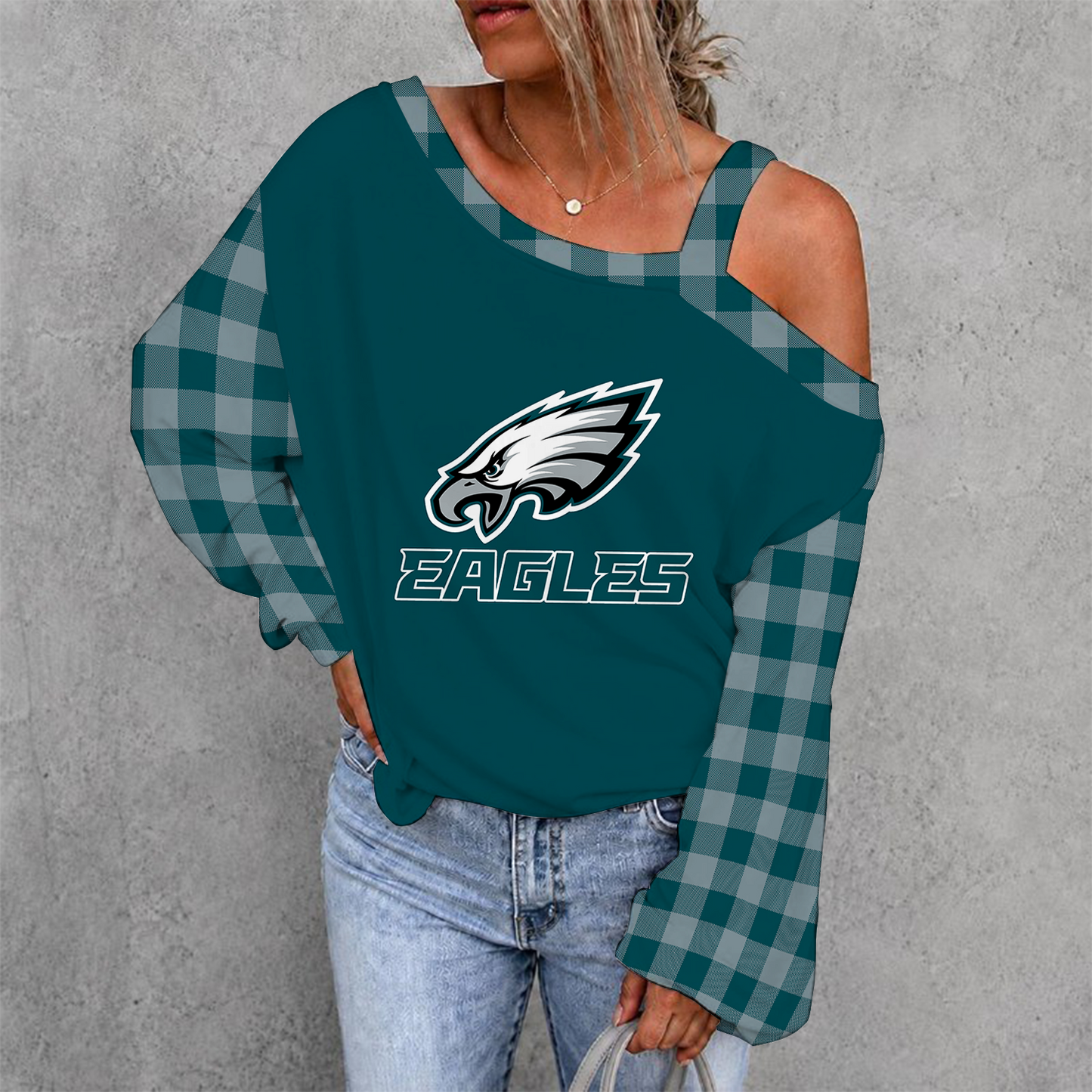 [SPECIAL OFFER] NEW CUSTOMIZED NFL02 PPE PHILADELPHIA EAGLES DROP SHOULDER SWEATSHIRT