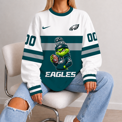 [SPECIAL OFFER] NEW CUSTOMIZED NFL02 PPE PHILADELPHIA EAGLES UNISEX SWEATSHIRT