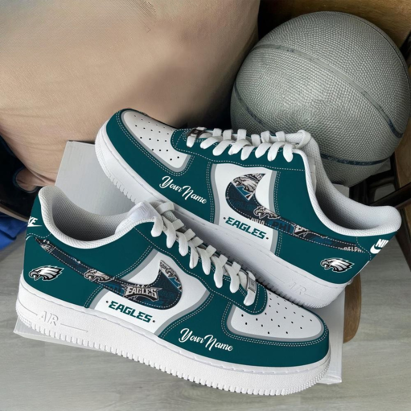 [SPECIAL OFFER] NEW CUSTOMIZED NFL02 PPE PHILADELPHIA EAGLES AF1 SNEAKERS