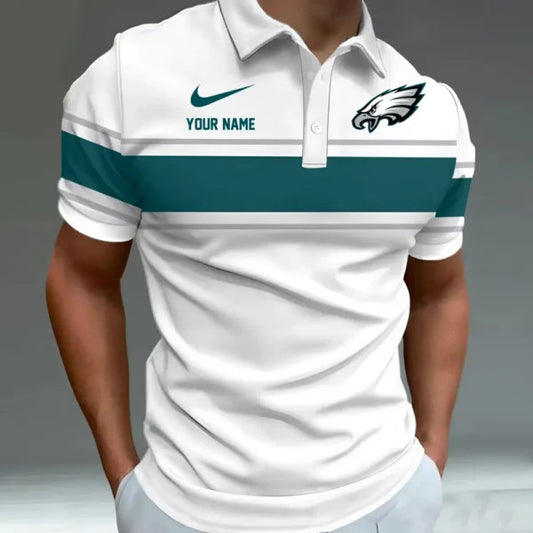 [SPECIAL OFFER] NEW CUSTOMIZED NFL02 PPE PHILADELPHIA EAGLES POLO SHIRT