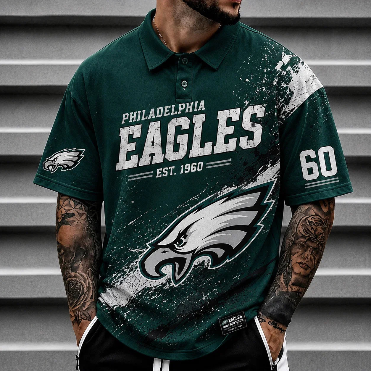 [SPECIAL OFFER] NEW CUSTOMIZED NFL02 PPE PHILADELPHIA EAGLES POLO SHIRT