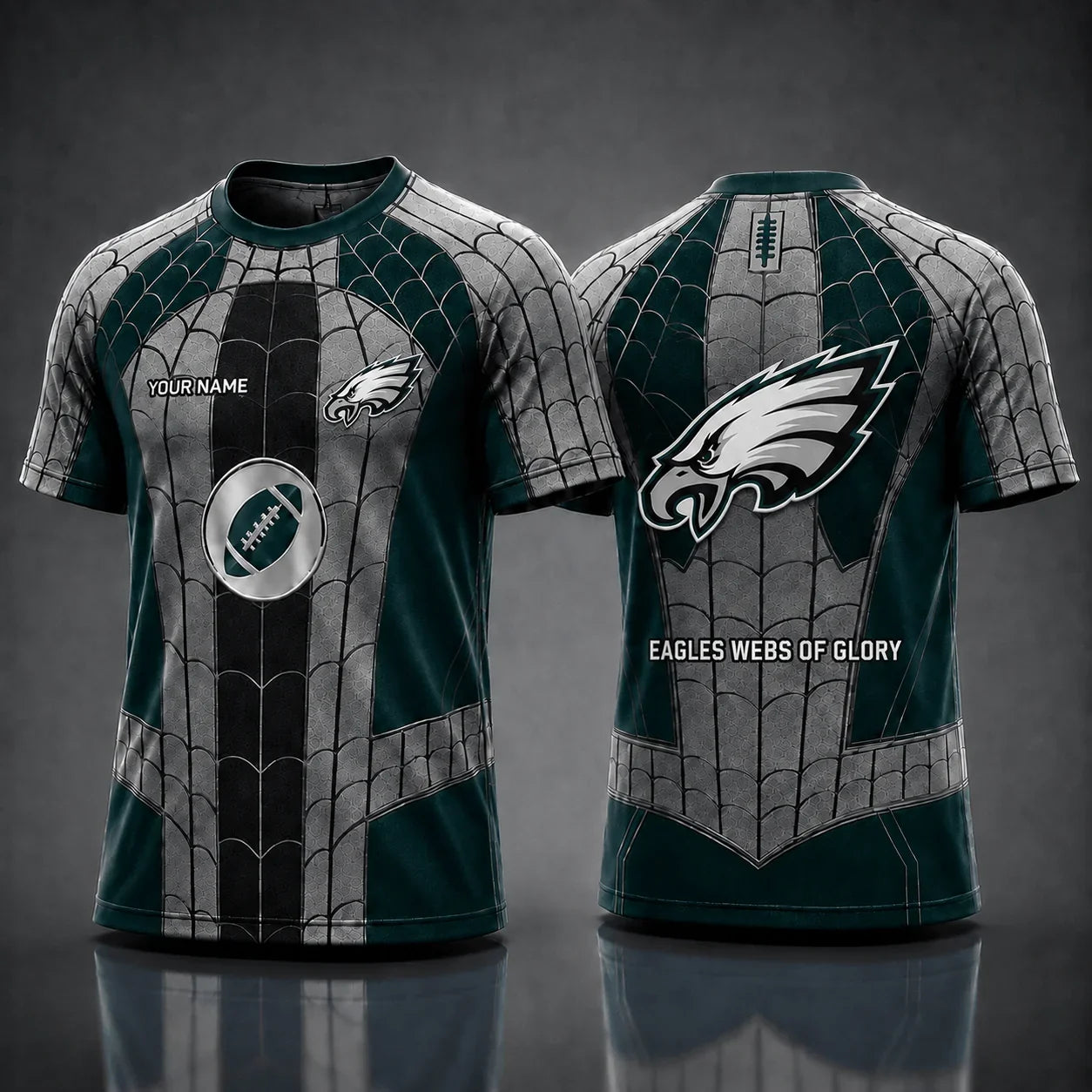 [SPECIAL OFFER] NEW CUSTOMIZED NFL02 PPE PHILADELPHIA EAGLES x SPIDER T-SHIRT, HOODIE & ZIP HOODIE