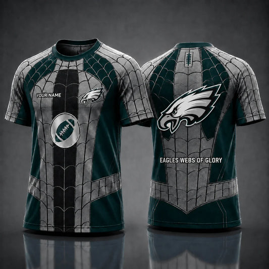 [SPECIAL OFFER] NEW CUSTOMIZED NFL02 PPE PHILADELPHIA EAGLES x SPIDER T-SHIRT, HOODIE & ZIP HOODIE