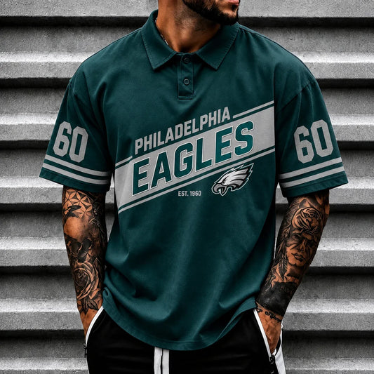 [SPECIAL OFFER] NEW CUSTOMIZED NFL02 PPE PHILADELPHIA EAGLES POLO SHIRT