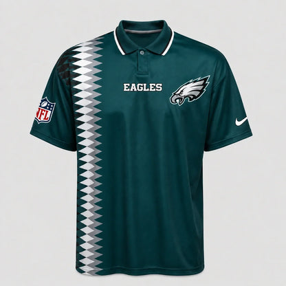 [SPECIAL OFFER] NEW CUSTOMIZED NFL02 PPE PHILADELPHIA EAGLES POLO SHIRT