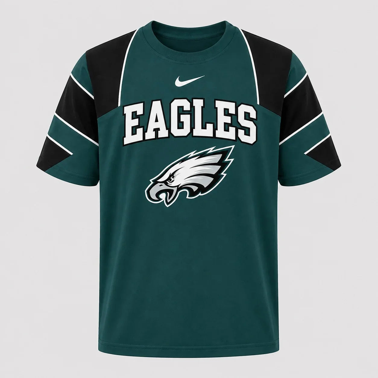 [SPECIAL OFFER] NEW CUSTOMIZED NFL02 PPE PHILADELPHIA EAGLES RAGLAN TEE