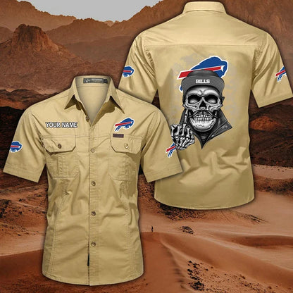 [SPECIAL OFFER] NEW CUSTOMIZED NFL03 BFB BUFFALO BILLS MUTICOLOR MEN'S CARGO SHIRT