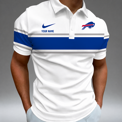 [SPECIAL OFFER] NEW CUSTOMIZED NFL03 BFB BUFFALO BILLS POLO SHIRT