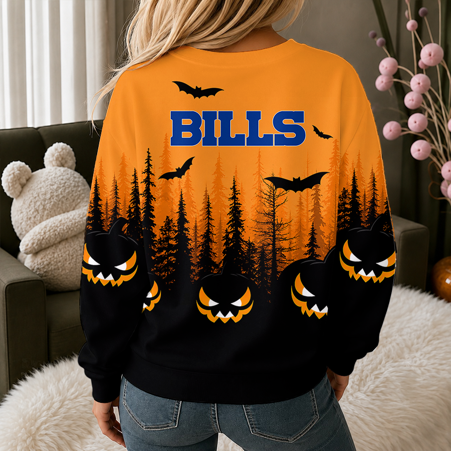 [SPECIAL OFFER] NEW CUSTOMIZED NFL03 BFB BUFFALO BILLS UNISEX HALLOWEEN SWEATSHIRT