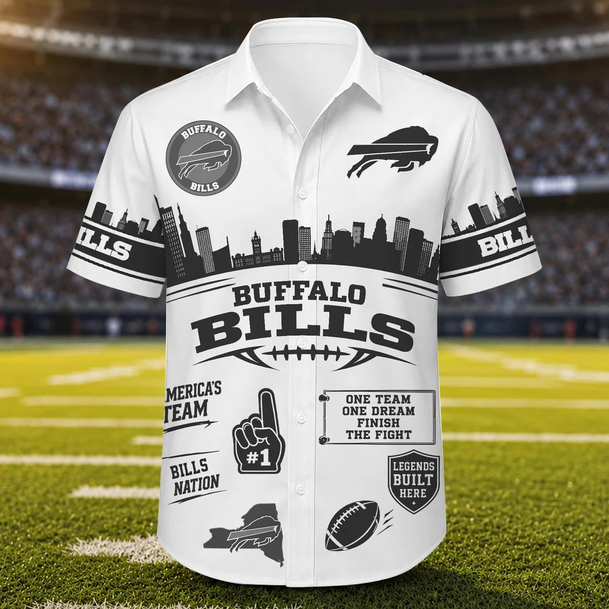 [SPECIAL OFFER] NEW CUSTOMIZED NFL03 BFB BUFFALO BILLS UNISEX HAWAIIAN SHIRT