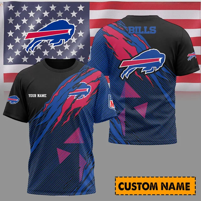 [SPECIAL OFFER] NEW CUSTOMIZED NFL03 BFB BUFFALO BILLS UNISEX T-SHIRT & POLO