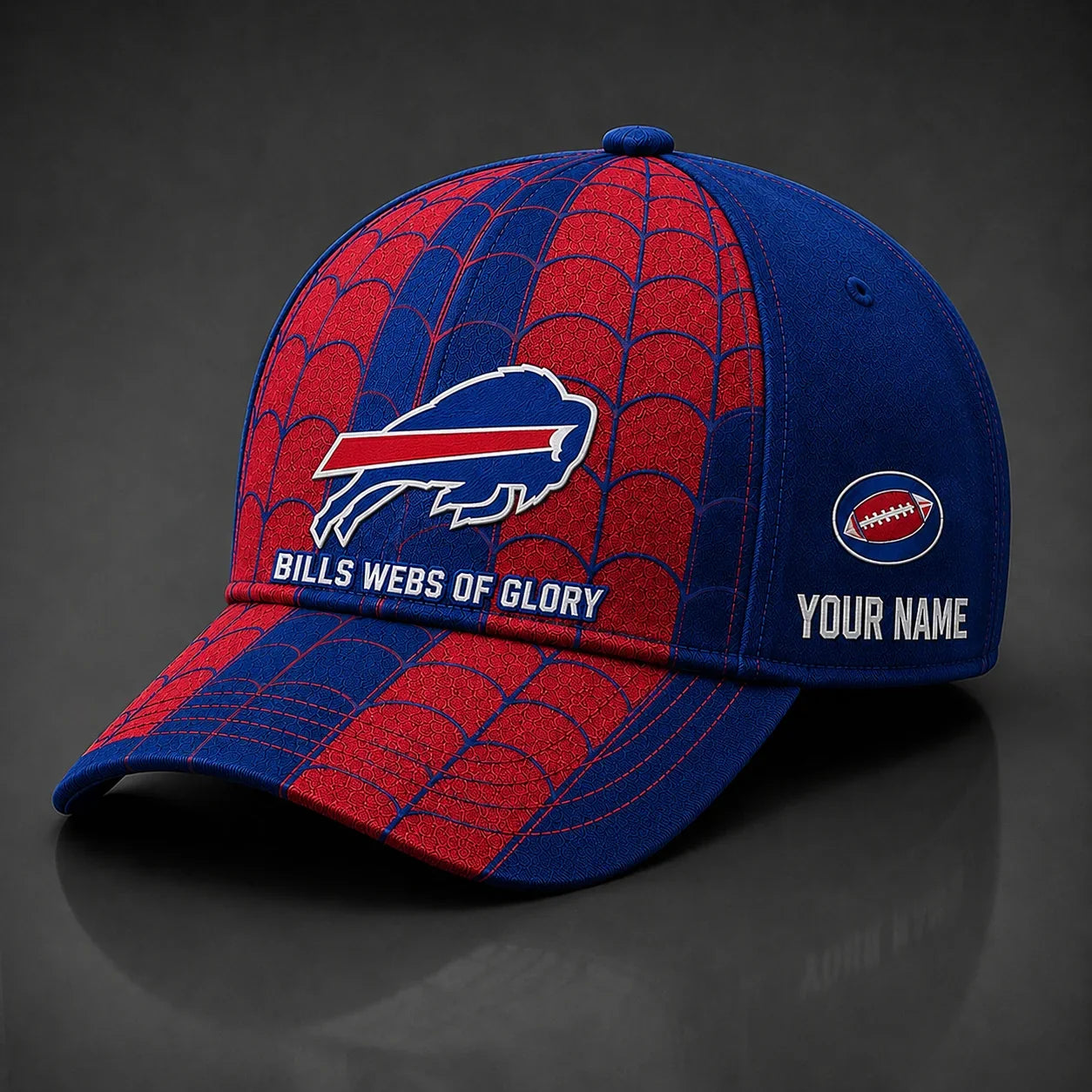 [SPECIAL OFFER] NEW CUSTOMIZED NFL03 BFB BUFFALO BILLS x SPIDER CLASSIC CAP