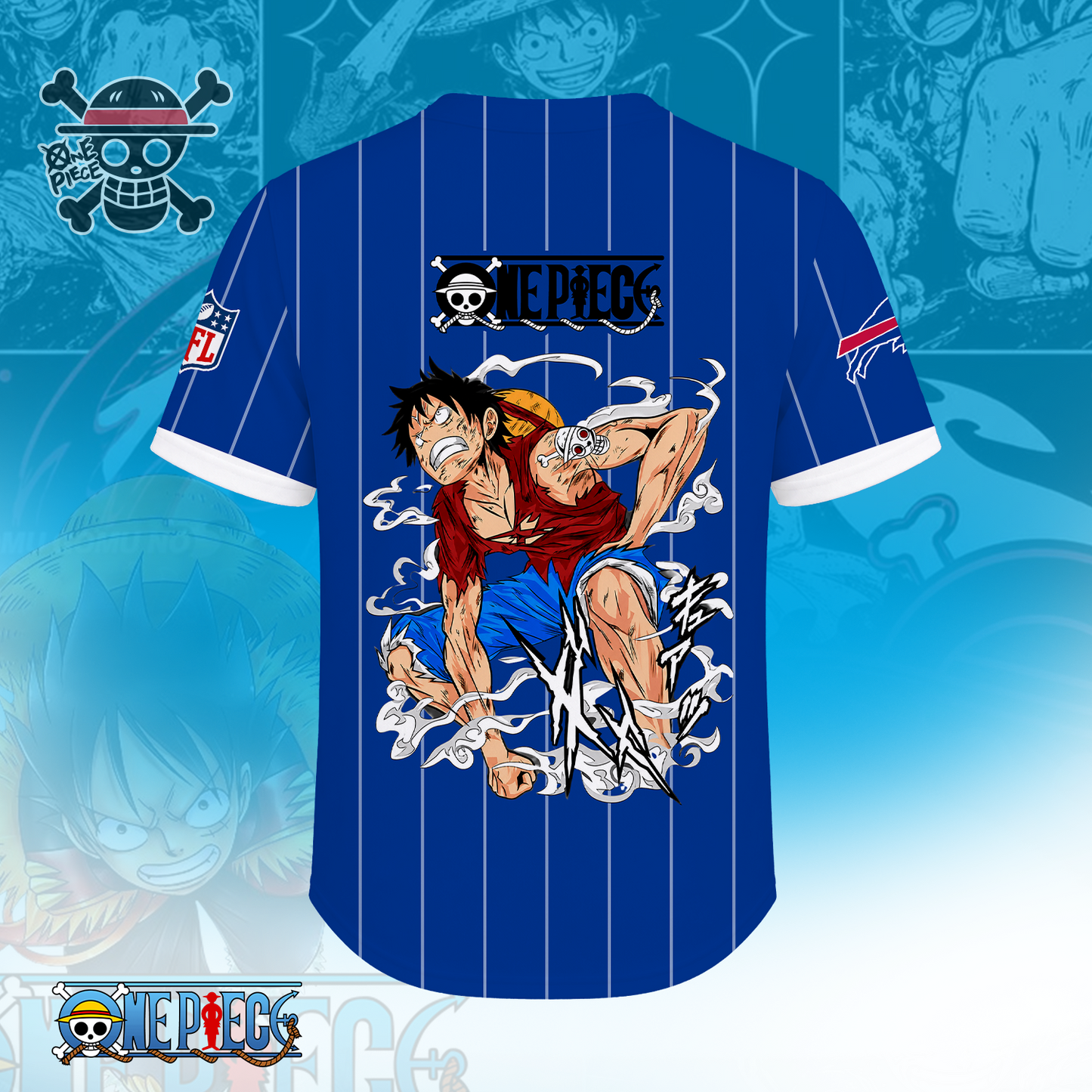 [SPECIAL OFFER] NEW CUSTOMIZED NFL03 BFB BUFFALO BILLS BASEBALL JERSEY