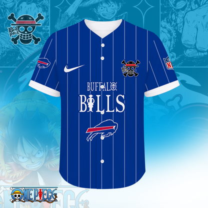 [SPECIAL OFFER] NEW CUSTOMIZED NFL03 BFB BUFFALO BILLS BASEBALL JERSEY