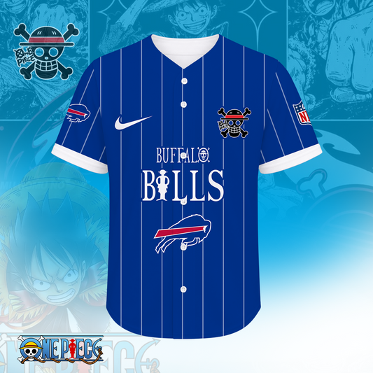 [SPECIAL OFFER] NEW CUSTOMIZED NFL03 BFB BUFFALO BILLS BASEBALL JERSEY