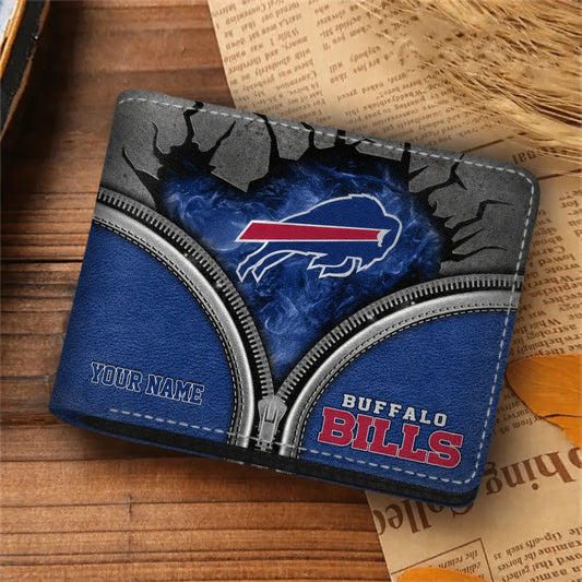 [SPECIAL OFFER] NEW CUSTOMIZED NFL03 BFB BUFFALO BILLS LEATHER WALLET