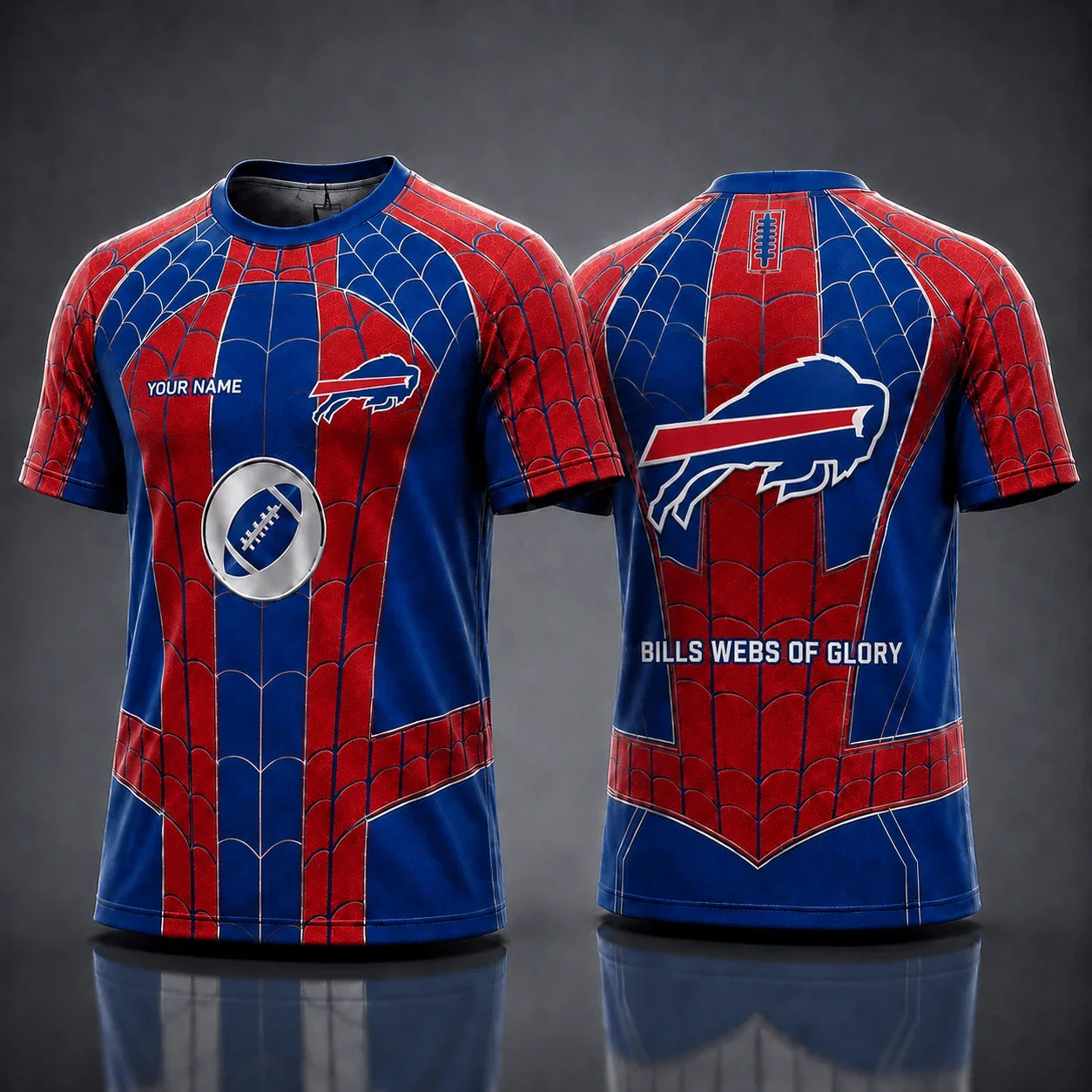 [SPECIAL OFFER] NEW CUSTOMIZED NFL03 BFB BUFFALO BILLS x SPIDER T-SHIRT, HOODIE & ZIP HOODIE