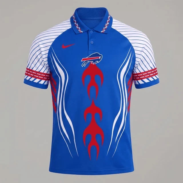 [SPECIAL OFFER] NEW CUSTOMIZED NFL03 BFB BUFFALO BILLS POLO SHIRT
