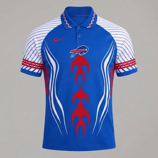 [SPECIAL OFFER] NEW CUSTOMIZED NFL03 BFB BUFFALO BILLS POLO SHIRT