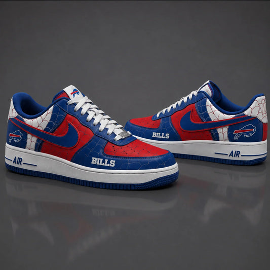 [SPECIAL OFFER] NEW CUSTOMIZED NFL03 BFB BUFFALO BILLS x SPIDER AF1 SHOES