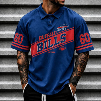 [SPECIAL OFFER] NEW CUSTOMIZED NFL03 BFB BUFFALO BILLS POLO SHIRT