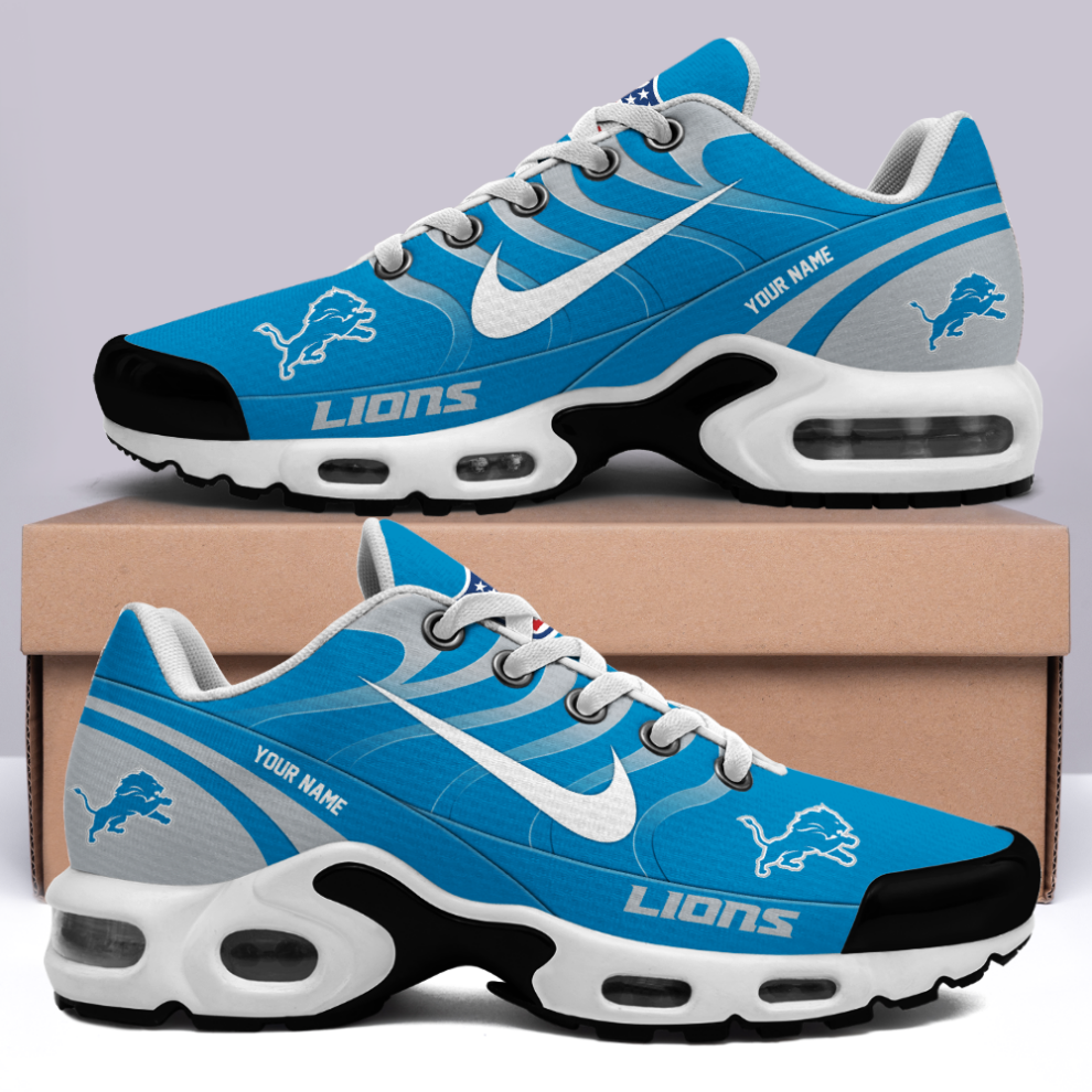 [SPECIAL OFFER] NEW CUSTOMIZED NFL04 DTL DETROIT LIONS AIR MAX PLUS SNEAKERS