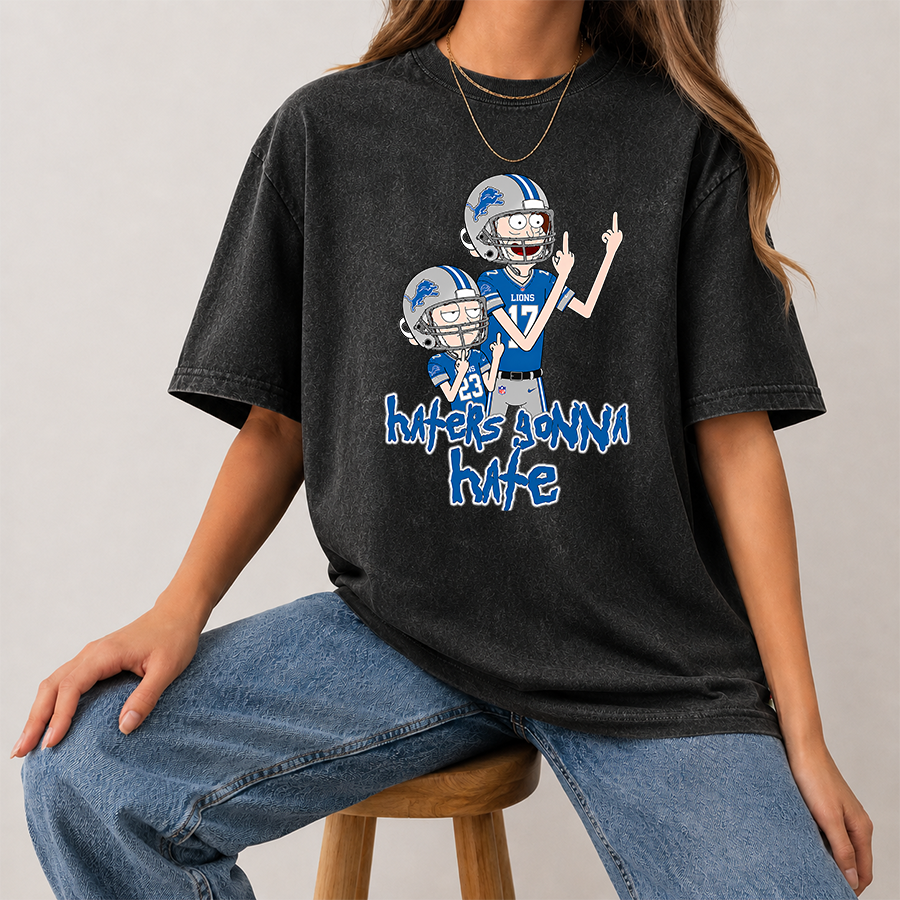 [SPECIAL OFFER] NEW CUSTOMIZED NFL04 DTL DETROIT LIONS FUNNY WASHED TEE