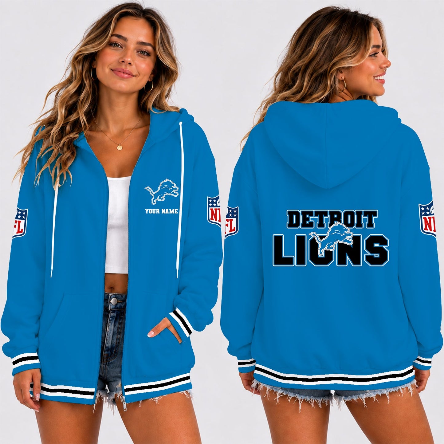 [SPECIAL OFFER] NEW CUSTOMIZED NFL04 DTL DETROIT LIONS T-SHIRT, HOODIE, ZIP HOODIE